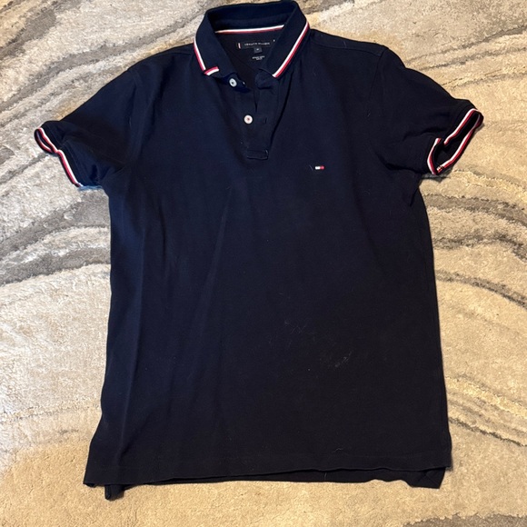 Tommy Hilfiger Men's Polo in Dark Blue - Picture 1 of 2
